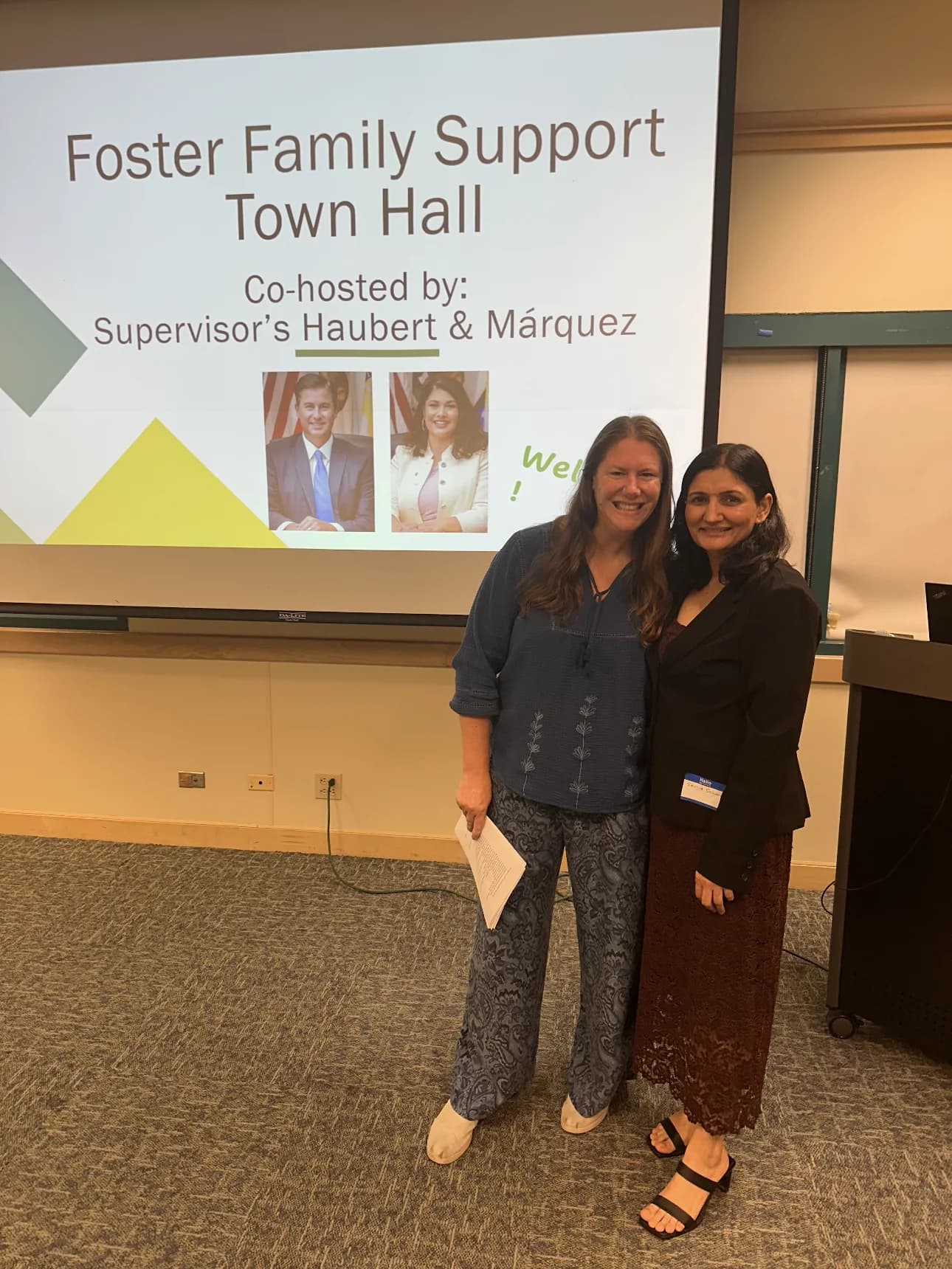 Save The Foster representative at a Foster Family Support Town Hall